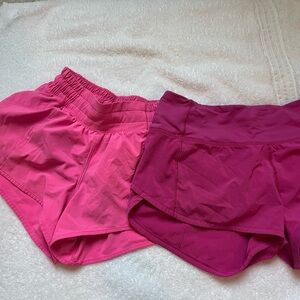 Prism Pink lululemon shorts
